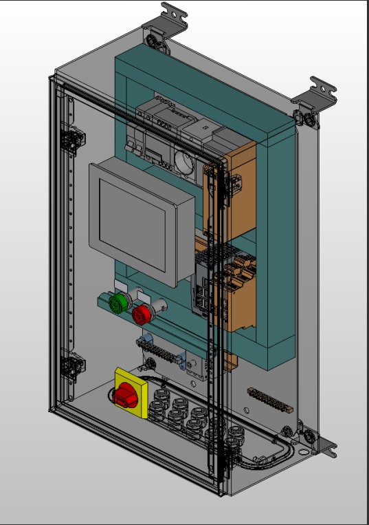 Control cabinet for a transcritical booster unit based on Wurm controllers